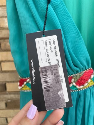 Vestido turquesa de Olimara NUEVO ideal para Bodas