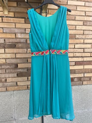 Vestido turquesa de Olimara NUEVO ideal para Bodas