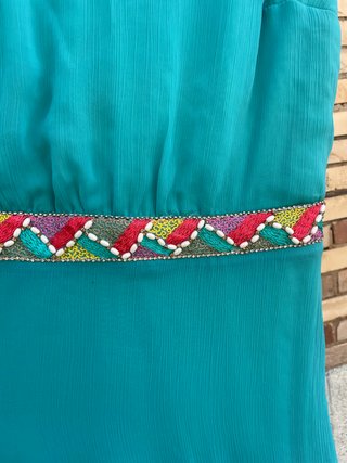 Vestido turquesa de Olimara NUEVO ideal para Bodas