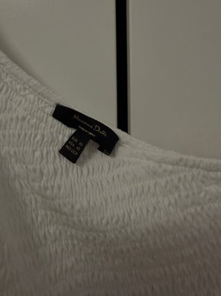 Vestido blanco Massimo Dutti