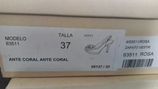 Zapatos Angelina Rosa Tacon Flores