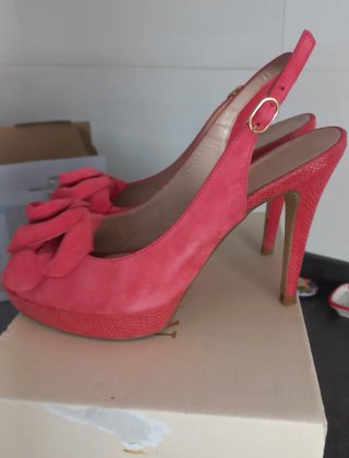 Zapatos Angelina Rosa Tacon Flores