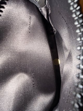 Mochila Coach Negra y Gris