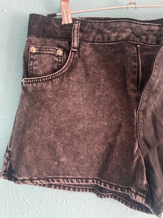 Short vaquero bicolor negro-gris NUEVO de Bershka