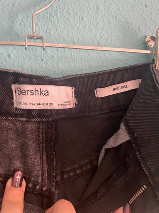 Short vaquero bicolor negro-gris NUEVO de Bershka