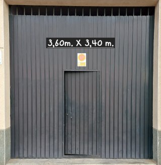 Puerta de garaje 3,60m x 3,40m Recoger en mano