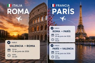 Vuelos a Italia y Paris
