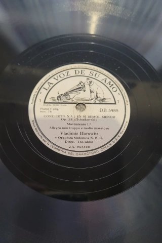 4 discos de pizarra, Concierto Nº 1 de Tchaikovsky