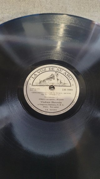 4 discos de pizarra, Concierto Nº 1 de Tchaikovsky