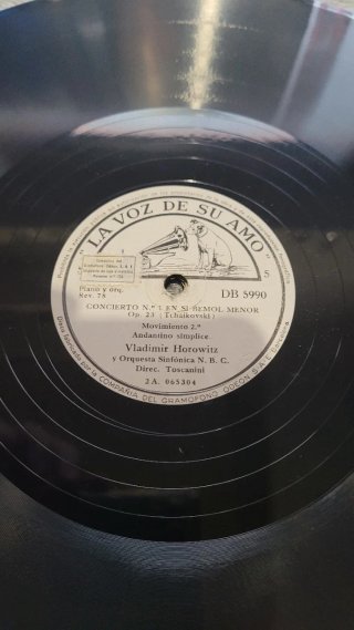 4 discos de pizarra, Concierto Nº 1 de Tchaikovsky
