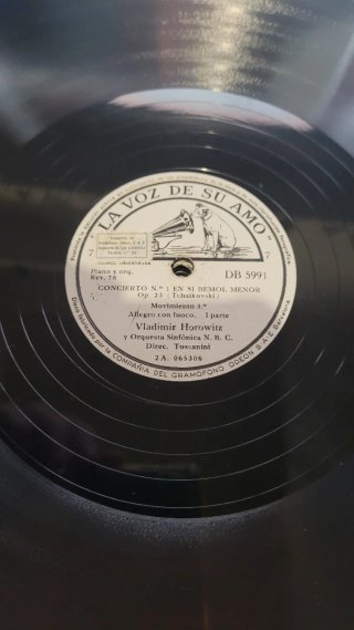 4 discos de pizarra, Concierto Nº 1 de Tchaikovsky