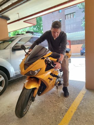 Triumph Daytona 675 Amarilla