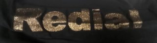 Leggings Redial Negros con Logo Dorado Talla M