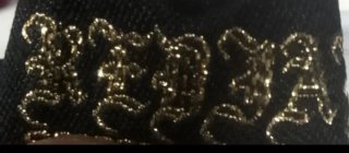 Leggings Redial Negros con Logo Dorado Talla M