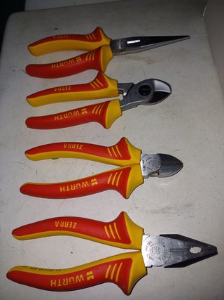Juego Alicates WURTH Zebra 200mm 4pcs.