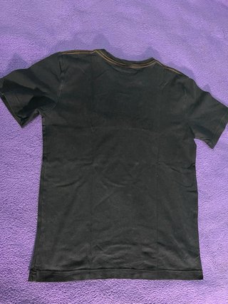 Camiseta Gap Negra Logo Naranja Talla L