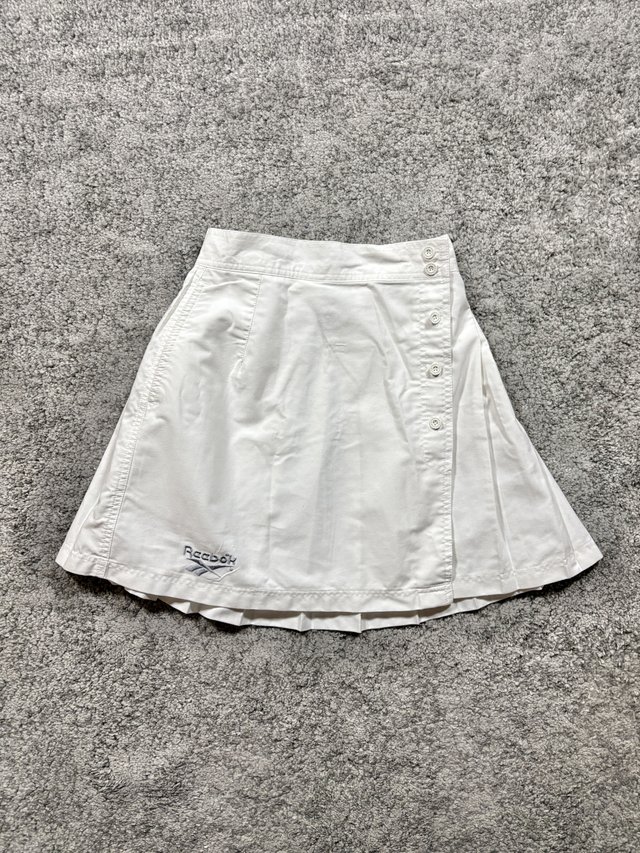 Reebok falda tenis plisada blanca M