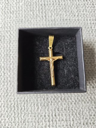 Colgante Cruz Cristo Oro