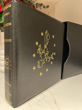 Álbum Guardamonedas 2 Euros Cuero