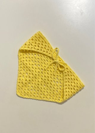 Bandana crochet hecha a mano