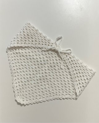 Bandana crochet hecha a mano