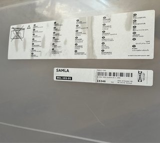Caja IKEA Samla Transparente con Tapa