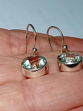 Pendientes Plata Ley topacio