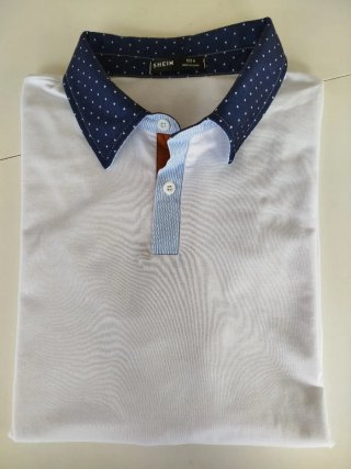 Bonito Polo Blanco T/M Shein.