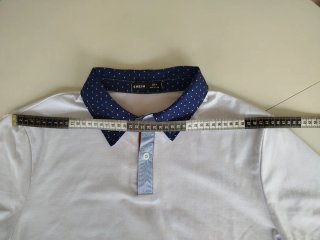 Bonito Polo Blanco T/M Shein.