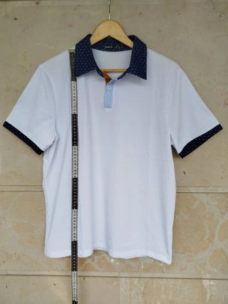 Bonito Polo Blanco T/M Shein.