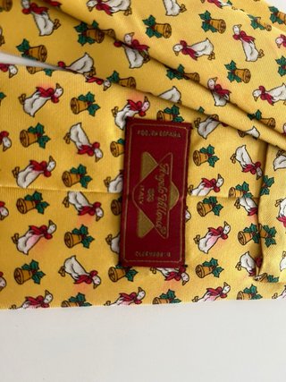 Corbata vintage Angelo Villeneuve flamencos