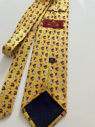 Corbata vintage Angelo Villeneuve flamencos