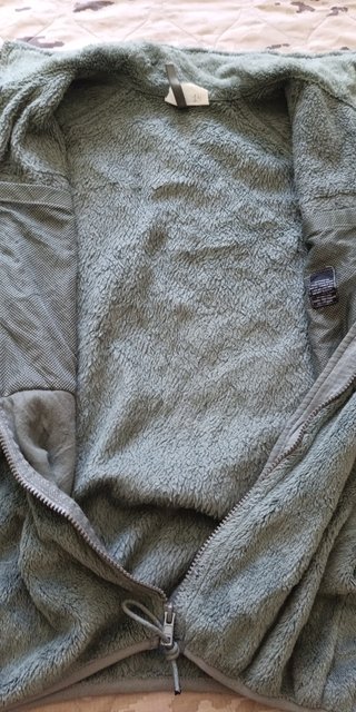 Chaqueta polar militar gris Ejercito Americano