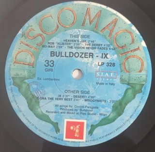 Bulldozer - IX LP Vinile Italia 1988