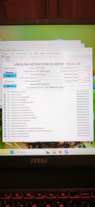 Disco duro 1TB SSD NVME M.2 2280 casi nuevo!