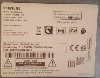 Televisor Samsung QLED 55" QE55Q65AAUXXC