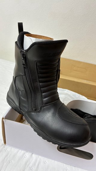 Botas de Moto Negras con Cremallera