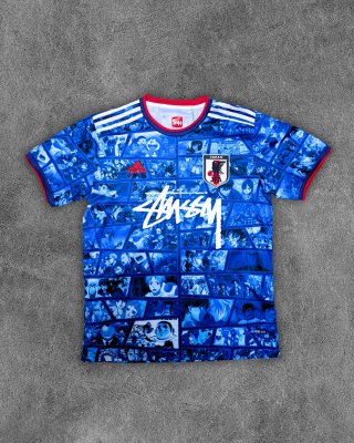 Camiseta Futbol Japón x Stussy Anime