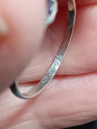 Anillo Plata Ley Amatista Morada
