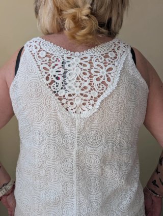 Blusa de tirantes blanca Talla L