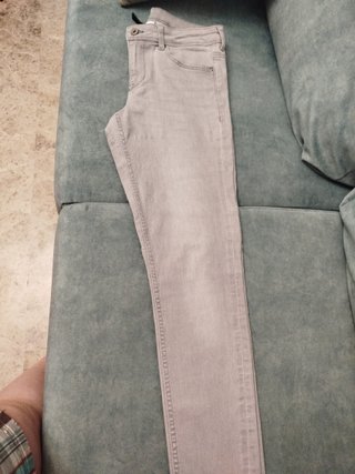 Pantalón vaquero gris claro mujer T. 38