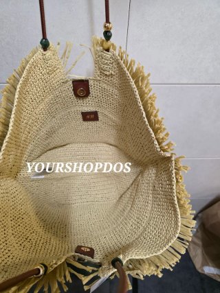Bolso Shopper H&M paja flecos