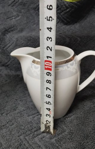 Jarra lechera porcelana fina Bohemia