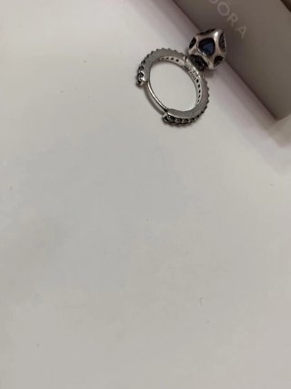 Pendientes Pandora Corazón Azul Turquesa