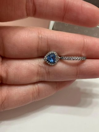 Pendientes Pandora Corazón Azul Turquesa