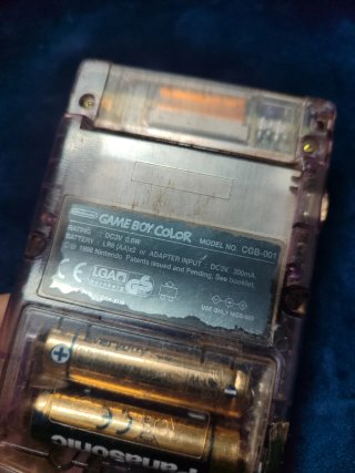 Game Boy Color Morado transparente
