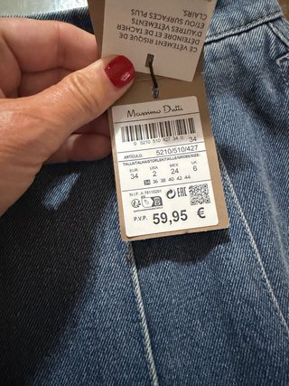 Falda Massimo Dutti Talla 34, con etiqueta