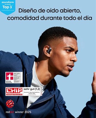 Soundcore Aero Fit Auriculares Inalámbricos Negros