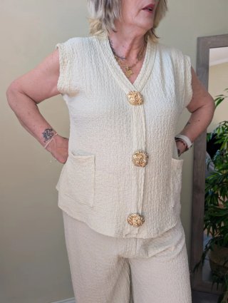 Conjunto Chaleco y Pantalón Mujer Talla L
