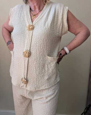 Conjunto Chaleco y Pantalón Mujer Talla L